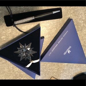 Swarovski Crystal limited edition ornament & pen